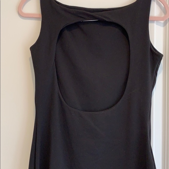 Susana Monaco Black Dress w/ open back - Picture 5 of 7